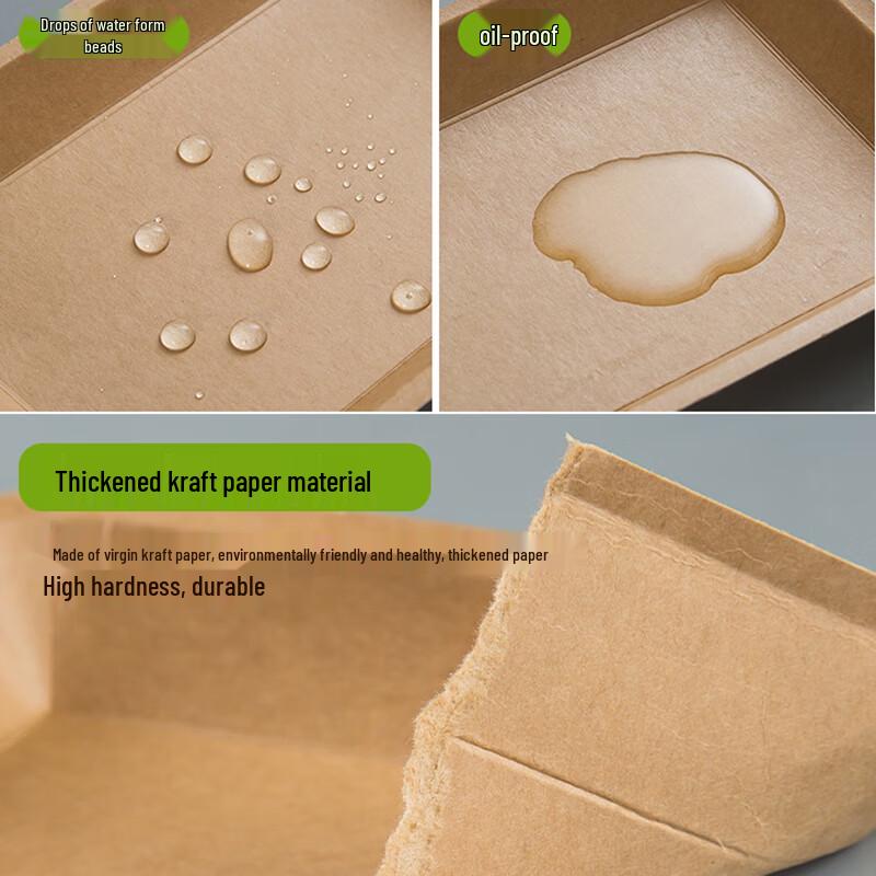 Disposable Kraft Paper Snack Boat Box
