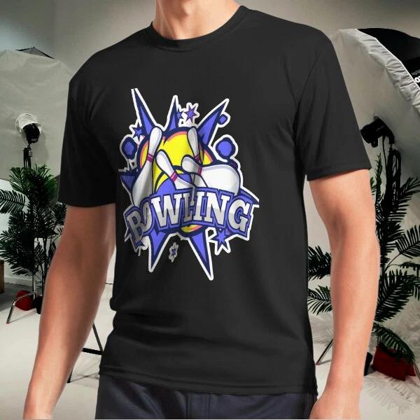 Men s and Women s T-shirts Bowling Balls and Bowling Pins XL