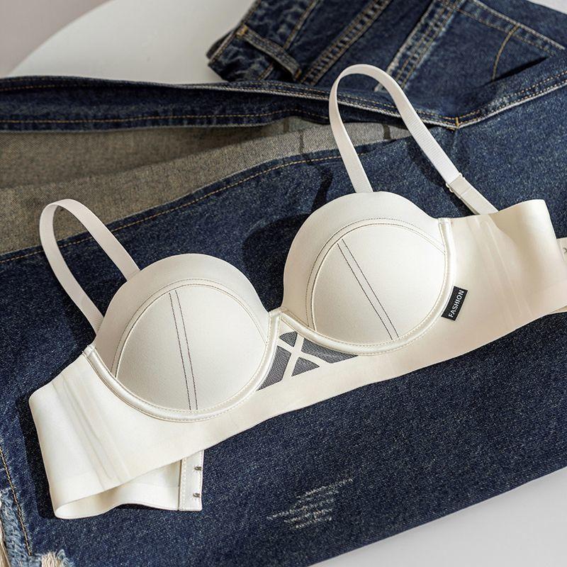 

Женские бюстгальтеры для большой груди, однотонные, модные, сексуальное нижнее белье, бюстгальтеры пуш-ап для женщин, белое нижнее белье, топы с открытой спиной, бюстгальтеры для девушек 38/85AB