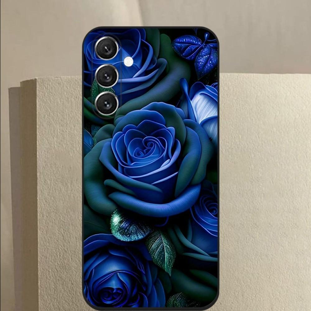 Blue rose flower  Phone Case For Samsung Galaxy A13,A21s,A22,A31,A32,A52,A53,A71,A80,A91 Soft Black Cover Samsung a21s