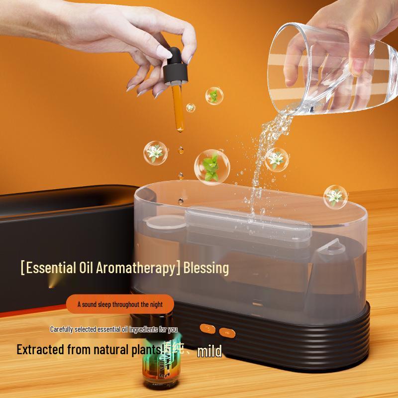 3D Flame Aroma Diffuser: USB-Powered Colorful Humidifier for Home