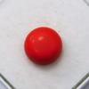 2 Carati Corallo Rosso Naturale Cabochon Italiano Taglio Rotondo Pietra Preziosa Sfusa