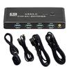 4K HDTV KVM Switcher for Two Computers Sharing One Display Peripherals and USB Hub Including Not Need Driver