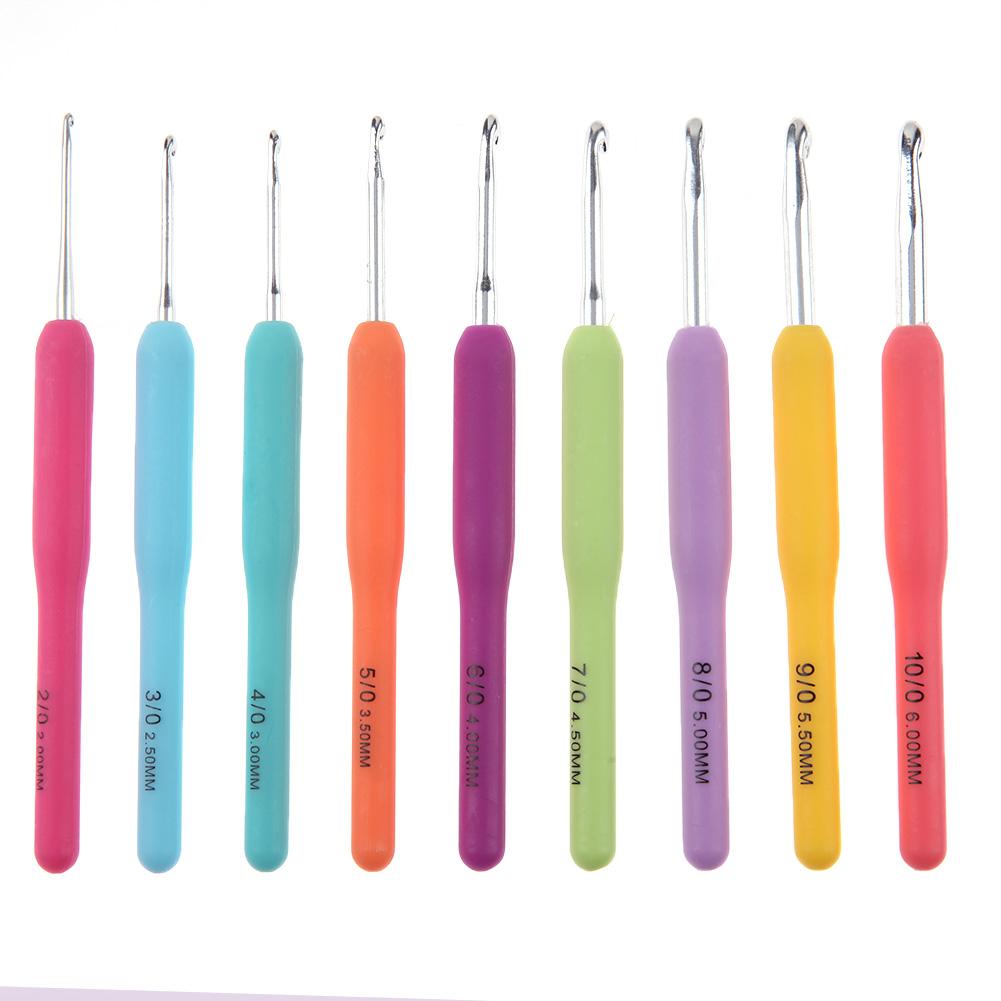 

Набор из 17 крючков для вязания от 2,0 мм до 8,0 мм, алюминиевые спицы для вязания, набор спиц для плетения пряжи с сумкой для хранения, инструмент для ткачества своими руками