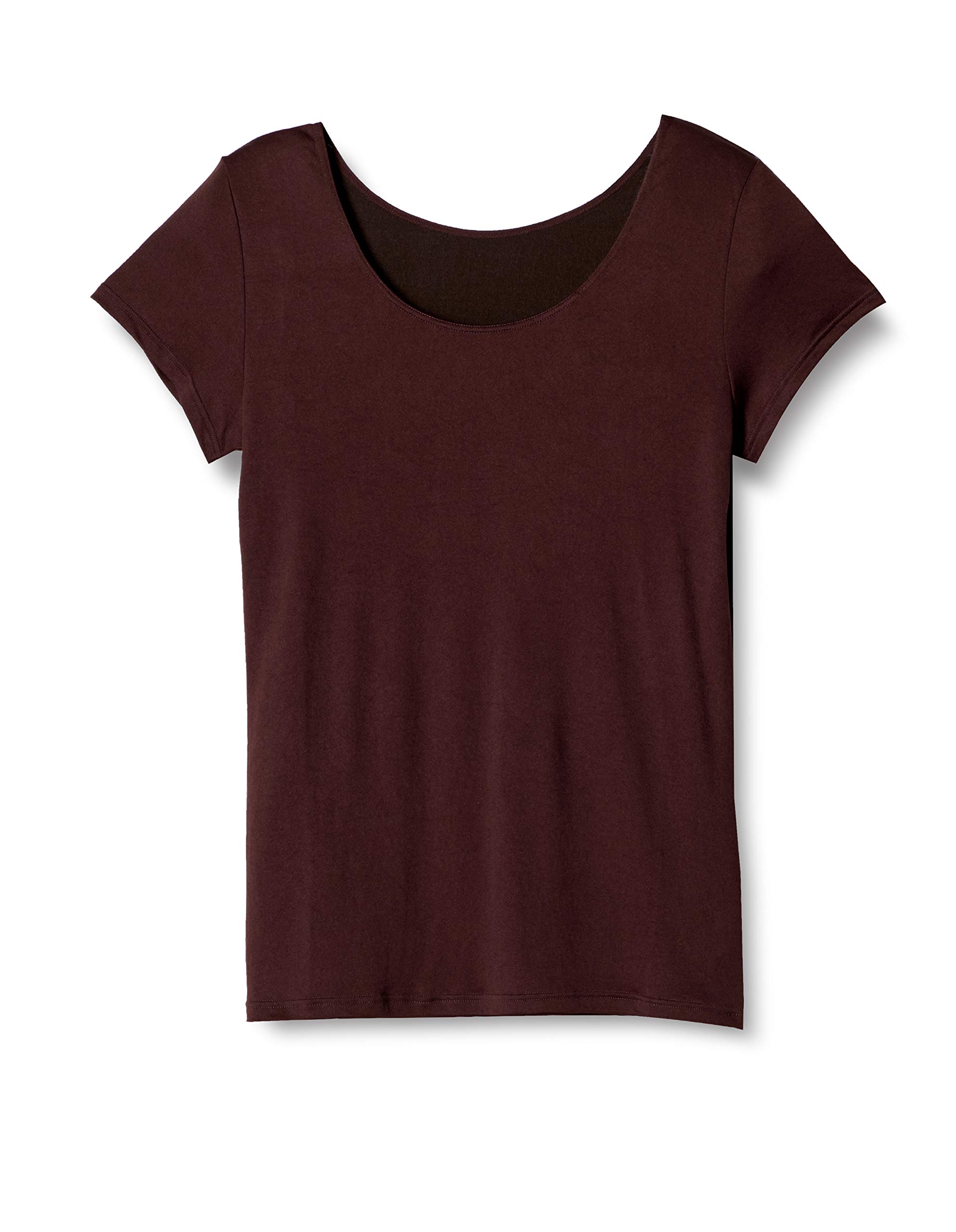 

Atsugi Mourenaitte Size L to Japanese Size Women s Quick-Drying Undershirt, 2/4 Sleeve, U-Neck, Chocolate, (Equivalent L)