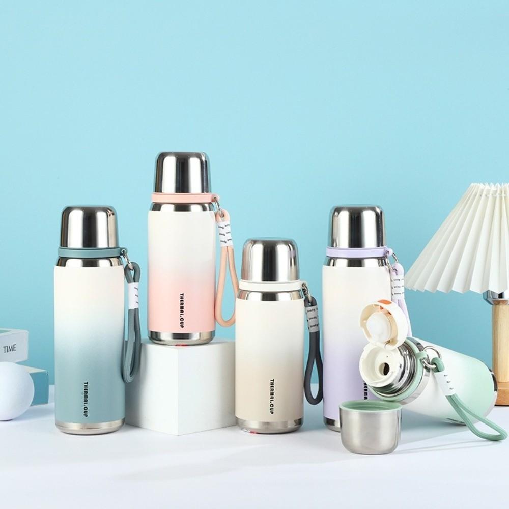 Farbverlauf Isolierte Wasserflasche Edelstahl Thermobecher Sport Thermoskanne Reise