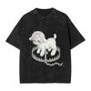 Streetwear Washed Tshirt Melanie Martinezs   Loose Tshirts  Hippie Tshirt For Man Beach Aesthetic Pattern Tees