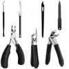 Xiaomi Stainless Steel 1/7PCS Home Foot Nail Care Kit Heavy‑Duty Ingrown Toenail Clippers Thick Nail Trimmer Cuticle Cutter Nail File