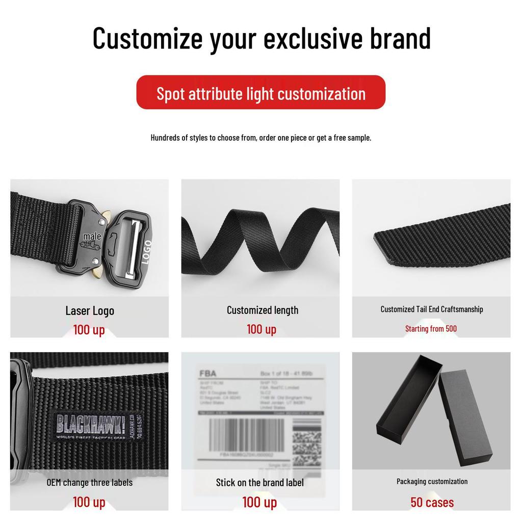 Tactical Men's Camouflage Nylon Belt - Versatile Outdoor Training Gear