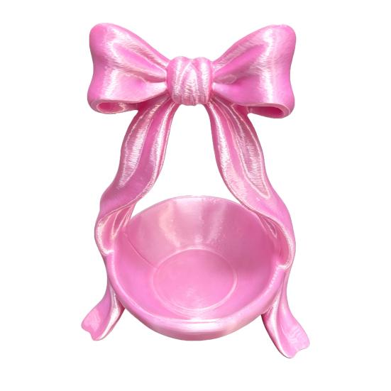 3D Printed Bow Jewelry Tray, Ring Dish, Entryway Table Trays, Decorative Trinket Dish, Jewelry Organizer Tray for Rings Necklaces Bracelets Keys