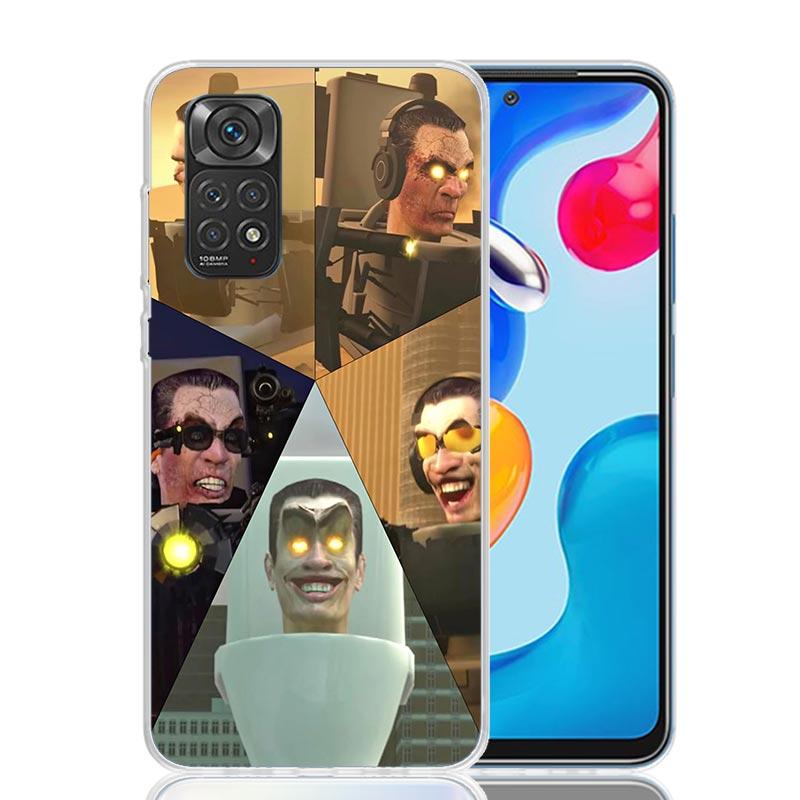 S-Skibidi Toilet Mobile Cell Phone Case For Xiaomi Redmi Note 13 14 15 Pro Plus 12S 12 14S 11S 11E 10 10S 11 11T 5G 4G Cover Coq