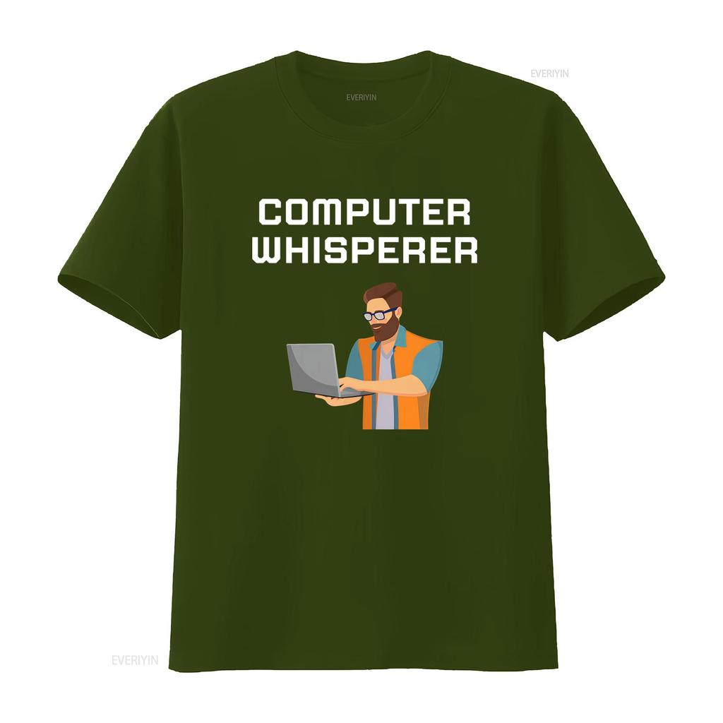 Computer Whisperer T Shirt for Geek Nerd Science Engineering Savvy Tech PC Gamer with Express Delivery vintage Washed Stylish