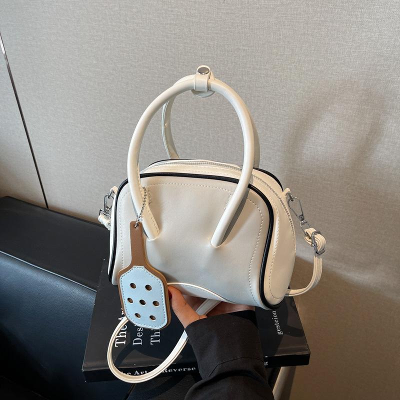 Portable high-end bag women's 2025 new trendy fashion contrasting color pillow bag spring and summer shoulder messenger bag