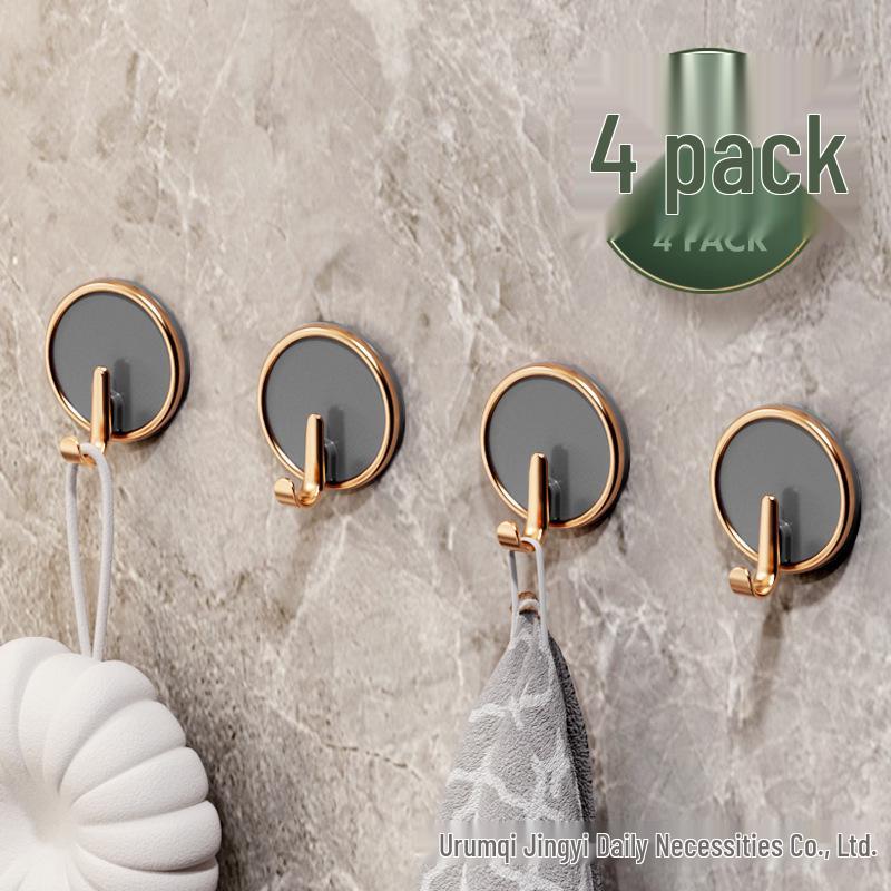 Elegant No-Drill Adhesive Door Hook for Coats & Hats
