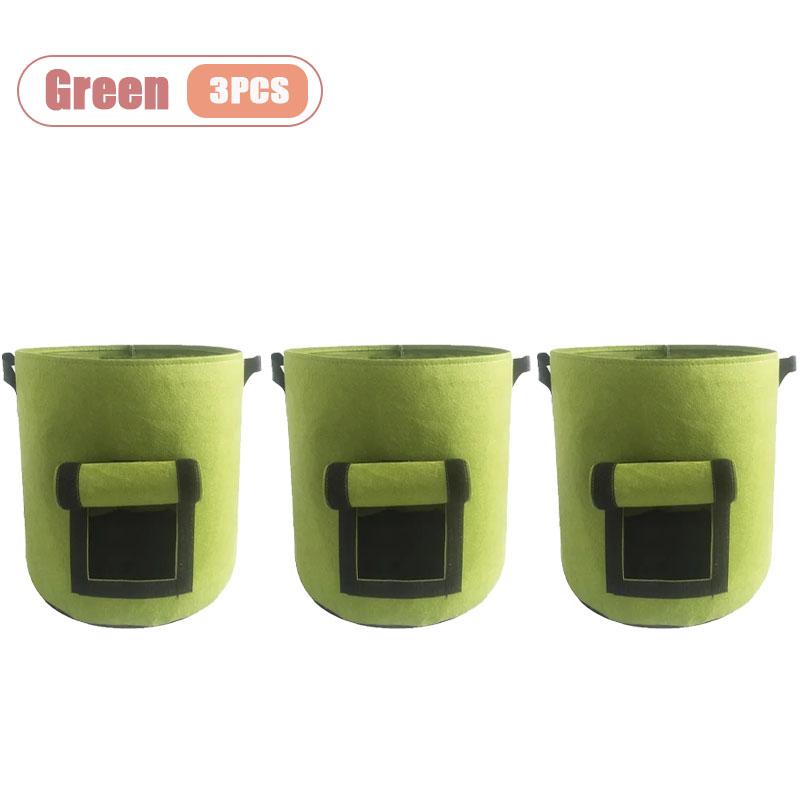 5/10Gallon Potato Seedling Felt Grow Buckets Plant Bags Gardening Flowers Bags Horticulture Planting Containers Garden Tools