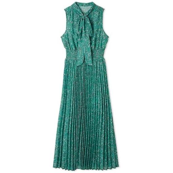 Lily Brown Bowtie Print Dress LWFO252076 Women s