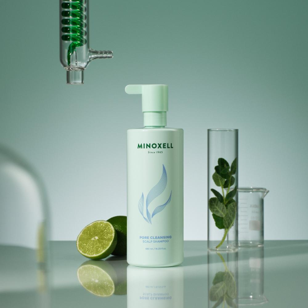 Minoxell Scalp Hair Loss Cleansing Shampoo 480ml 3 Pcs FREE