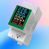 Single Phase Energy Meter Din Rail Electricity Usage Monitors AC50-300Volt 0-100A Voltmeter Ammeter Watt Kwh