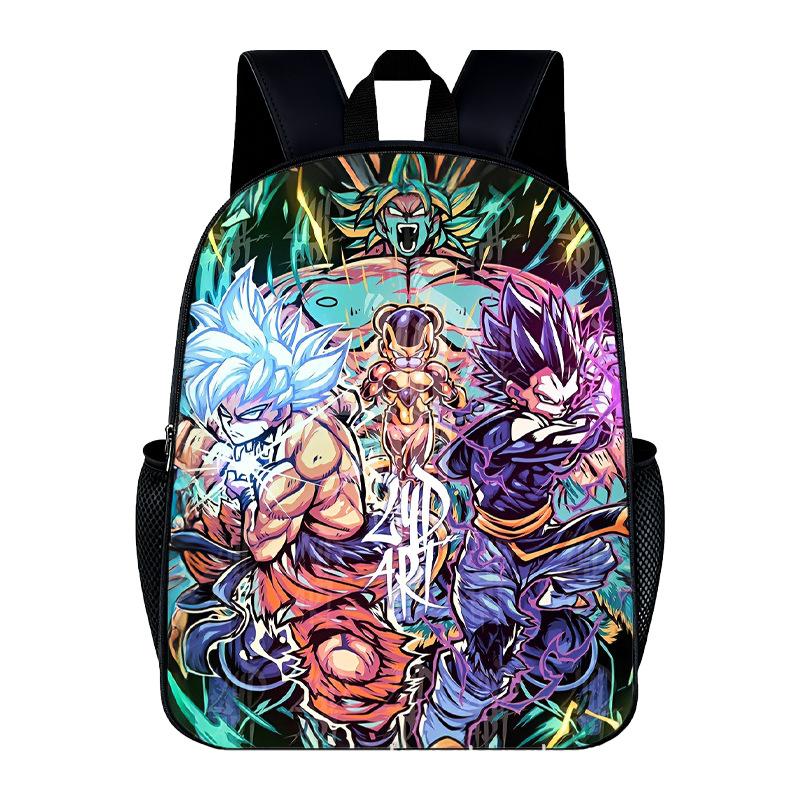 DragonBall Backpack Son Goku Goten Vegeta IV Cartoon Character Print Schoolbag Lightweight Large Capacity Student Backpack Gifts