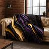 Luxuriöse Marmor Bunte Gold Schwarz Flanell Decke Weiche Warme Decke Überwurfdecke für Schlafzimmer Wohnzimmer Bett Reisen Picknick