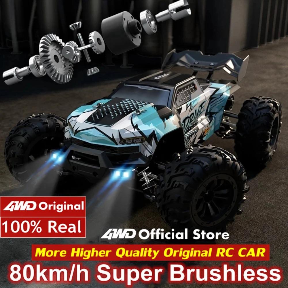 4WD 1:16 80KM/H Super Brushless 50KM/H Brushed RC Car 4x4 Off Road Remote Control High Speed Drift Racing Truck Buggy Toy Gift