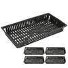 5PCS Fish Tank Planting Basket Plastic Hydroponic Net Pots for Aquarium Plants Cultivation