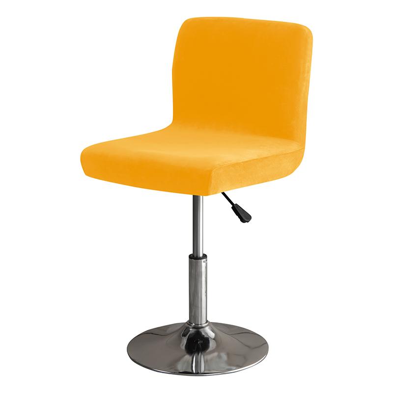 Solid Colors Bar Chair Cover Stretch For Bar Stool Short Back Dining Room Spandex Elastic Slipcover For Chairs Banquet Wedding