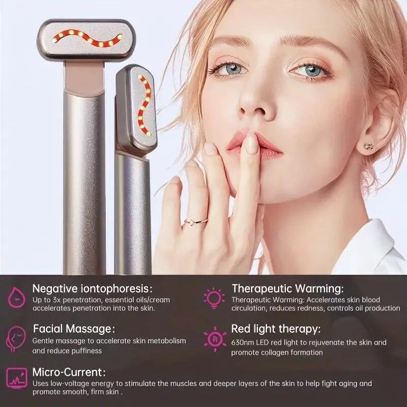 Microcurrent Vibration Eye Massager Home Use Constant Temperature Heat Therapy Eye Care Beauty Device for Reducing Dark Circles