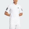 adidas Club 3-Stripes Polo Shirt White Men Streetwear JE0412