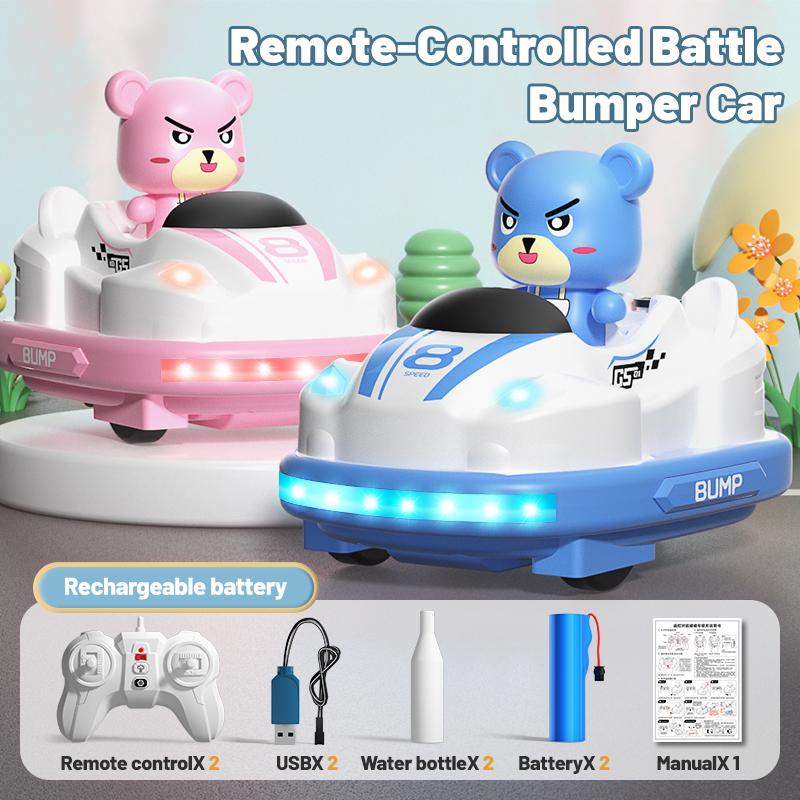 

RC Bumper Car 2.4G Remote Control Vehicle Family Competitive Game with Light Music Electric Children s Toys for Kids Boys Gifts