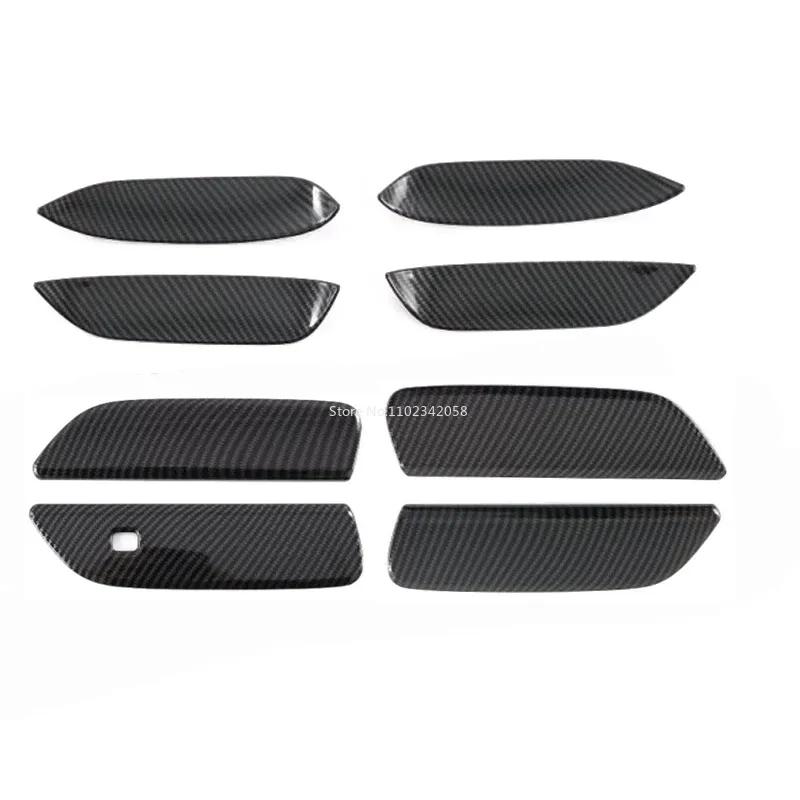 LHD RHD For BYD ATTO 1 Dolphin EA1   ABS Carbonfiber Black Outer Door Handle Door Bowl Catch  Exterior Decorate Sticker