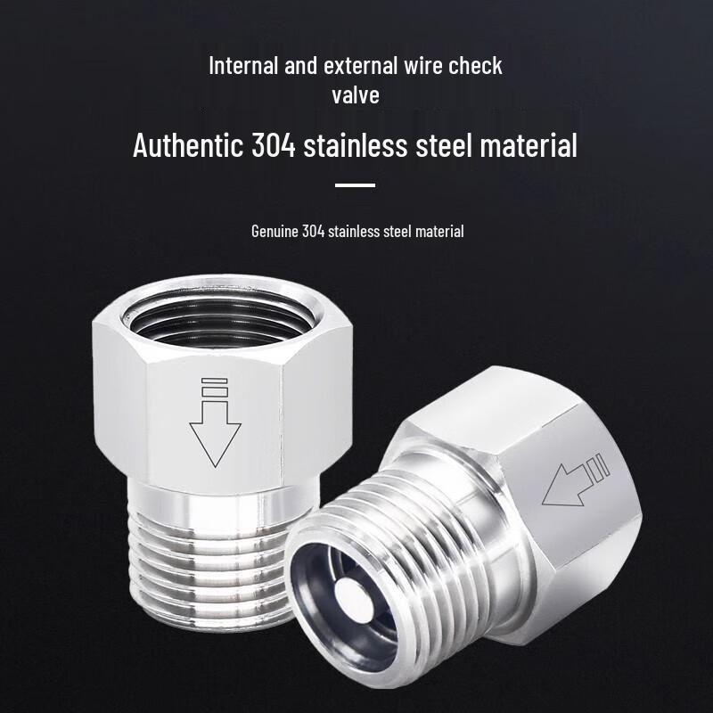 Stainless Steel Check Valve 3-Pack