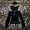 TrendHub Vintage Jacket Grunge Zipper Sweatshirt Autumn and Winter Wings Print Slim Hoodie Gothic Fashion Trend Slim Street Outerwear Y2k