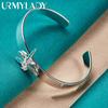URMYLADY 925 Sterling Silver Dragonfly Zircon Bangles For Women Charm Fashion Jewelry