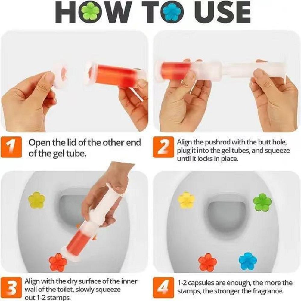Toilet Cleaner Gel Stick Tablet Toilet Liquid Fragrance Gel Cleaning Deodorization Odor Lasting Solid Aromatherapy Air Freshener