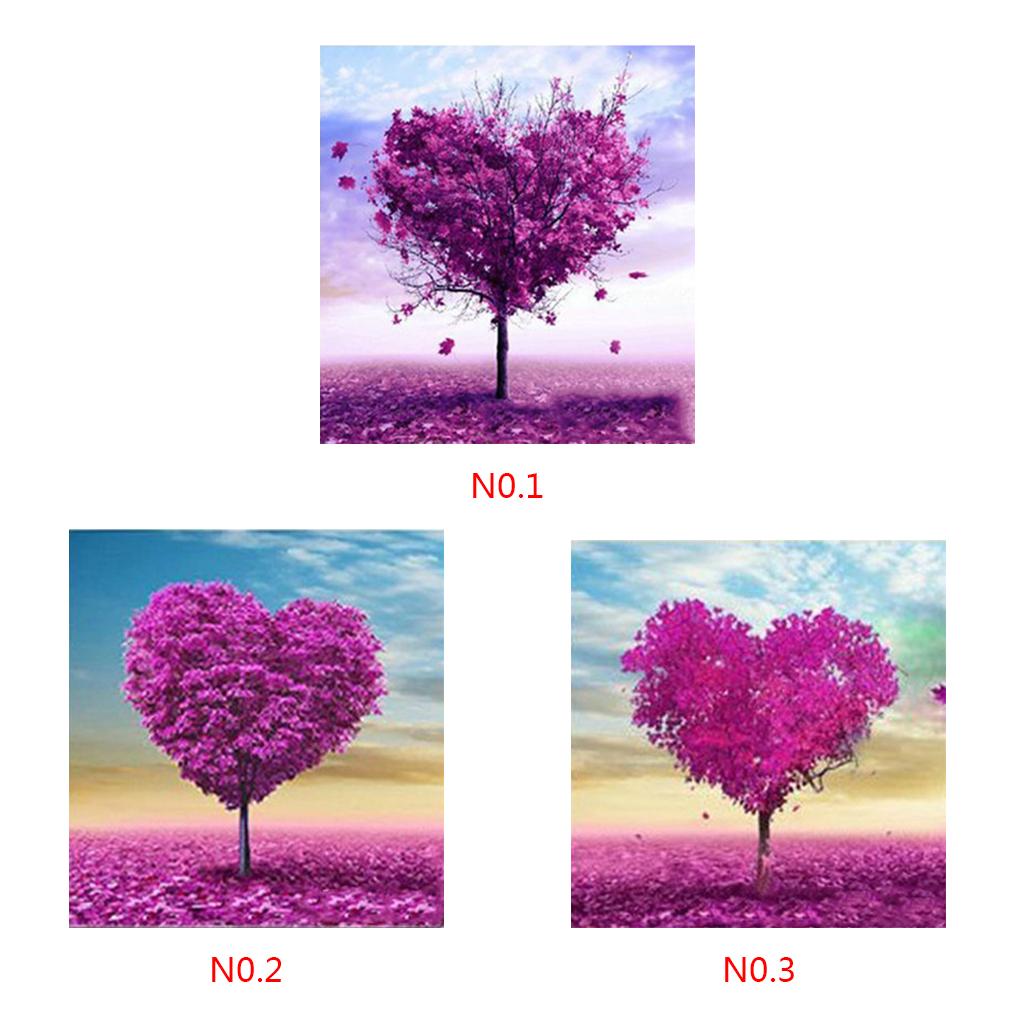5D Heart Tree Rhinestone Stitch DIY Diamond Embroidery Painting