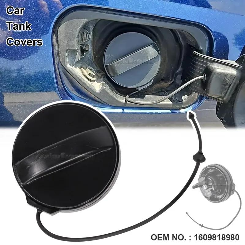 New 1609818980 Car Oil Fuel Filter Fuel Tank Cap Cover Fit For Peugeot 301 3008 508 408 308 Citroen 2014 Elysee C4L Auto Parts