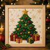 1 Set Weihnachtsthema Weihnachtsstoffmalset Weihnachtsbastelprojekt