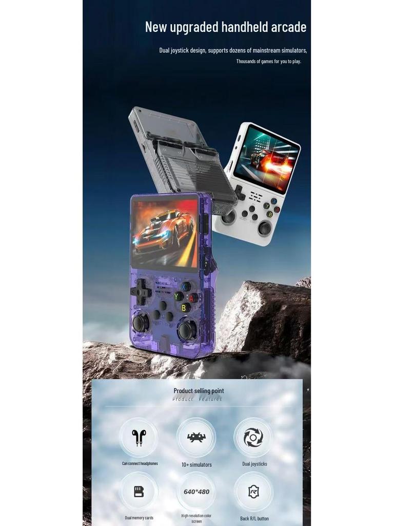 R36S Retro Handheld Console - Nostalgic Arcade & PSP Dual System, Open Source Gaming Device.