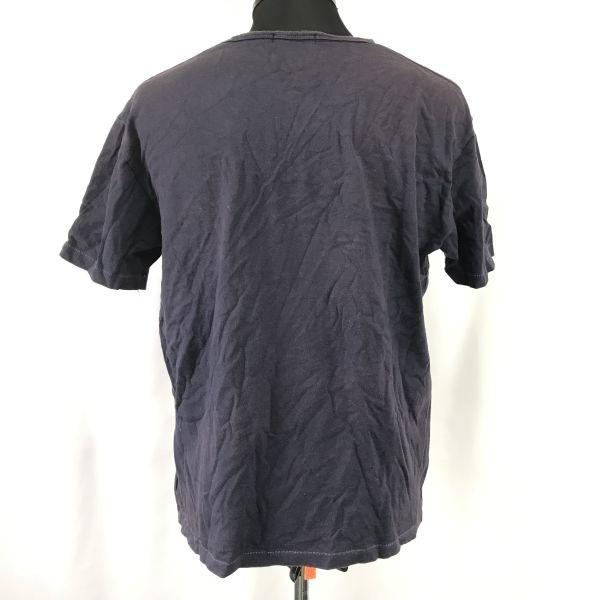 SANYO COAT BURBERRY BLACK LABEL Big Logo T-Shirt Men’s 3 Navy Cotton(USED)