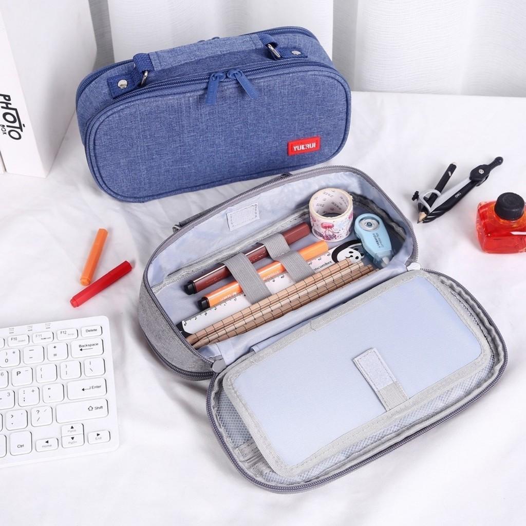 Large Capacity 5 Layers Pencil Cases Pencil Pouch Pen Holder Double Open Stationery Multifunction Double Layer Pen Bag