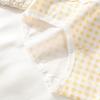 Women's New Spring and Summer Sweet Check Pattern 1 0A Antibacterial Cotton Extended Crotch Breathable Briefs