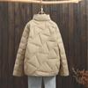 2025 Autumn and Winter New Stand-up Collar White Duck Down Light Down Jacket Women's Casual Fashion Thin Short Coat Tide