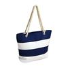 [APOSITV] Border Tote Bag Women's Canvas Marine Outdoor Canvas Large Capacity Striped