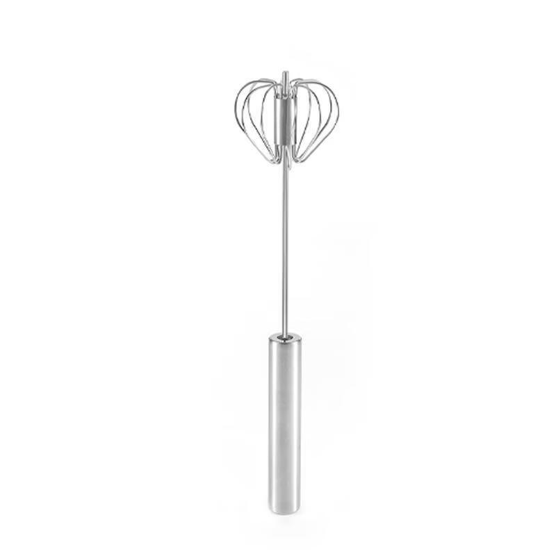 Lilang Hand-press Stainless Steel Rotating Egg Beater Set