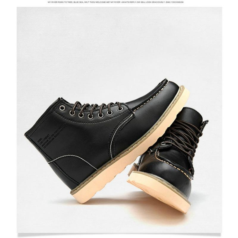 Stiefel Herren Casual High Top Schuhe Paar Arbeitsstiefel Große Schädel Schuhe