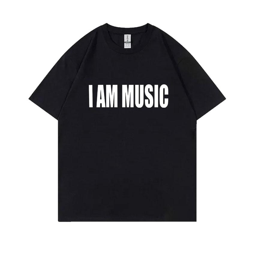 Playboi Carti I AM MUSIC 2025 Album Logo Graphic Print T-shirt Men Fashion Hip Hop Streetwear Unisex Opium Merch Short Sleeve