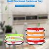 New Food Preservation Tray Seafood Beef Ham Fresh-Keeping Tray Fresh Spacer Organizer Food Container Storage Tray Kitchen Tools
