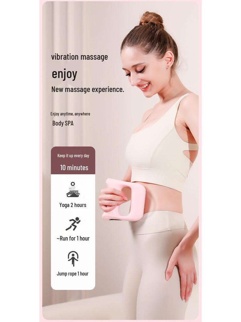 Professional Grade Cross-Border Vibration Fascia Gun Massager with Fat-Burning Yoga Ring