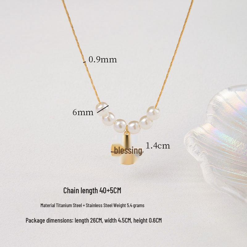 Chinese-Style Pearl Pendant Necklace with Luxury Design
